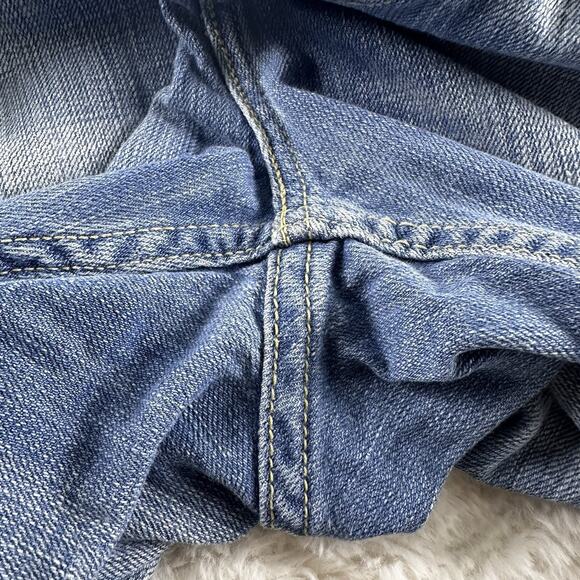 Vintage Levis SilverTab Jeans Mens 34x30 Blue Modern Boot Distress Y2k Denim - Picture 11 of 16